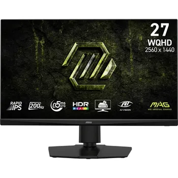 Monitor MSI MAG/272QPF E20/27''/IPS/QHD/200Hz/0,5ms/Černá/3R MAG 272QPF E20