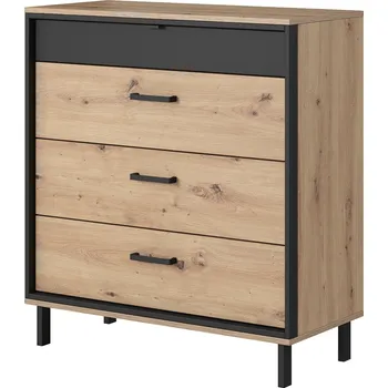 Komoda NEST | komoda 4S | 90 cm | artisan/antracit