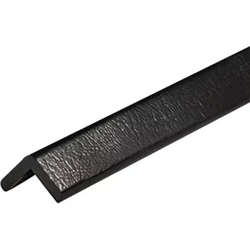 Dětská zábrana Černá pěnová ochrana rohů zdí, stěn Typ H - 100 x 4,7 x 4,7 cm