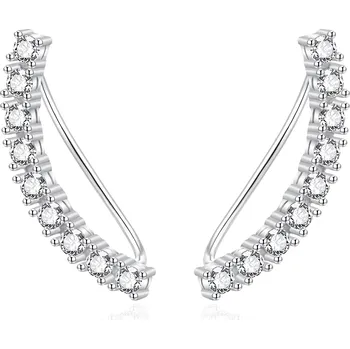 Náušnice Blyštivé podélné náušnice ze stříbra AGT-E083VW Agato
