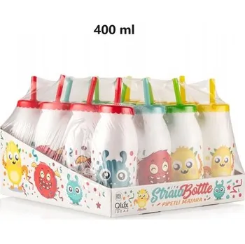 Barevný hrnek se slámkou 400 ml