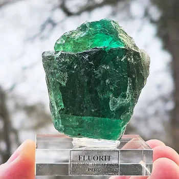 Přírodní kámen Fluorit z Peru 57x47mm