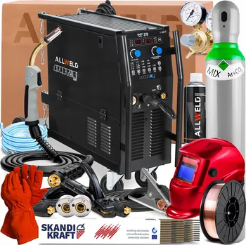 Svářečka Svářečka SPARTUS EASYMIG 270 400V 250A SYNERGIE TIG LIFT MMA FLUX PRO OCEL