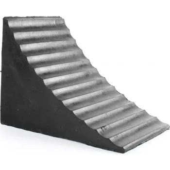 Zajišťovací klín kola Černý gumový zakládací klín MULTIPLAY - 26 x 16 x 19 cm