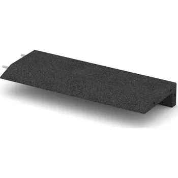 Zahradní obrubník Černý gumový kryt obrubníku - 100 x 40 x 15 cm