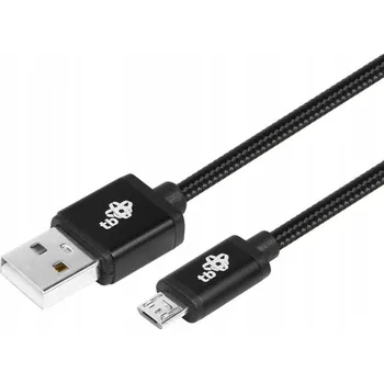 Datový kabel TB USB kabel - Micro USB, 1.5 m, černý, opletený