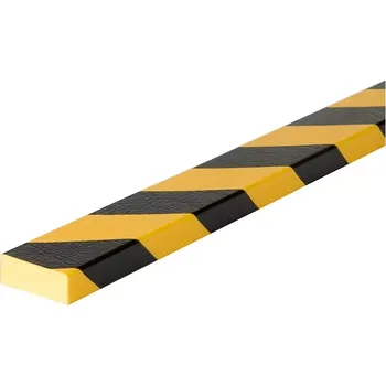 Dětská zábrana Černo-žlutá pěnová reflexní ochrana rohů zdí, stěn "typ D" - 100 x 5 x 2 cm