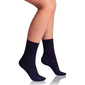 Dámské ponožky Bellinda BAMBUS LADIES COMFORT SOCKS 5x - Dámské bambusové ponožky 5 ks - BE496862 tmavě modrá 35 - 38