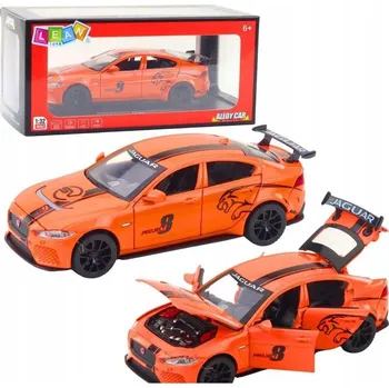 autíčko KOVOVÉ AUTO JAGUAR ORANŽOVÉ