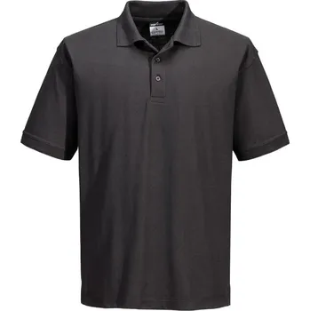 Pánské tričko PORTWEST Polokošile Naples B210, krátký rukáv POR-B210MGRXXXL 3XL Šedá metal