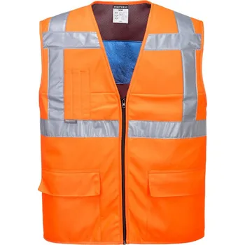 pracovní vesta PORTWEST Vesta HiVis CV02, ochlazující, reflexní POR-CV02ORRL/XL Oranžová L-XL