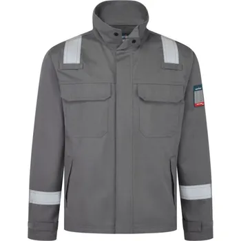 pracovní bunda PORTWEST Bunda FR741 Bizflame Work+ FR POR-FR741GRRXXL 2XL Šedá