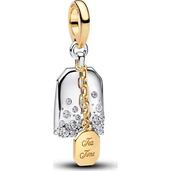 Přívěsek PANDORA visací přívěsek Bridgerton Čajový sáček