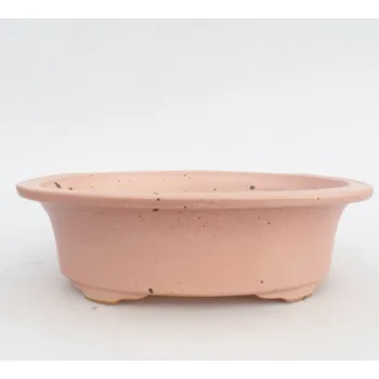 Květináč Keramická bonsai miska 22,5 x 18,5 x 7 cm růžová