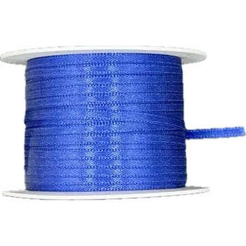 Stuha Tenká saténová stužka Royal Blue lesklá modrá 3mm x 10m (2,20 Kč/m) (Saténová stužka, barva tmavě modrá, oboulící, tenká)