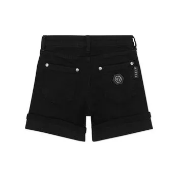 PHILIPP PLEIN Džínové šortky 28123 Černá Basic Fit 6