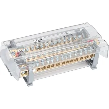 MOR BLOK DISTRIBUČNÍ MOBLOCK 4P 160A 4PÓL. 9 OTVORŮ V LIŠTĚ MAB4161A18 (NÁHRADA MAB4163A18)