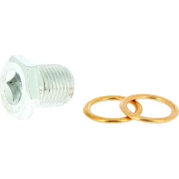Olejová vana XLTECH 300076 Vypouštěcí zátka M16 x 150 č. 76 + 2 metaloplastová těsnění, průměr 16 mm, pro