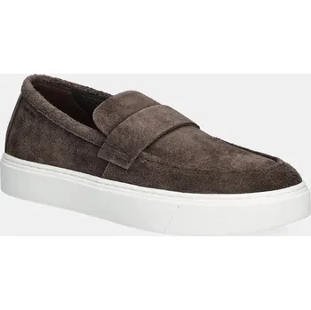 Dámské mokasíny Semišové mokasíny Calvin Klein MOCCASIN SUE UNLINED HM0HM01819 hnědá 89X, EUR 41