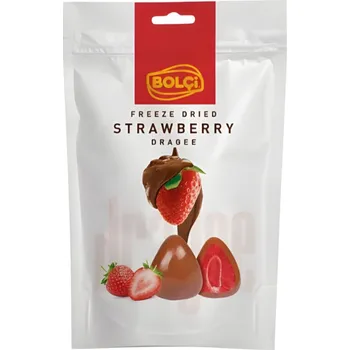 Sušená potravina Jahody lyo v mléčné čokoládě - Bolci 80g