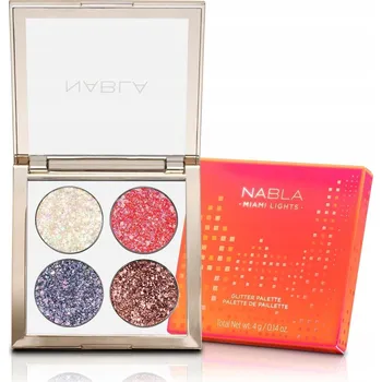 Oční stíny Nabla Paletka očních stínů Miami Lights Glitter Palette 4g