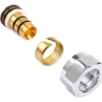 Hlavice pro radiátor Terma adaptér na AL-PEX trubky GW M22x1,5–Ø16x2 Chrome