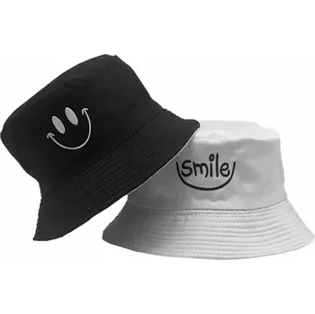 Klobouk oboustranný bucket klobouk černý/bílý