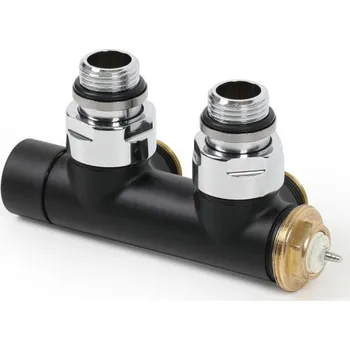 Ventil Terma levý středový rohový ventil G 1/2" Černý matný