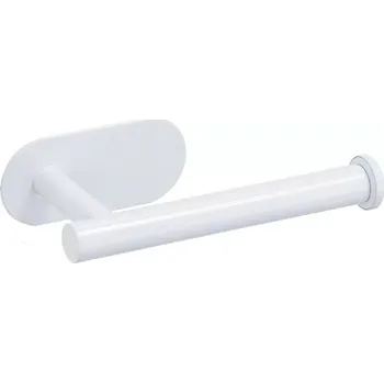 Samolepicí držák na toaletní papír bílý