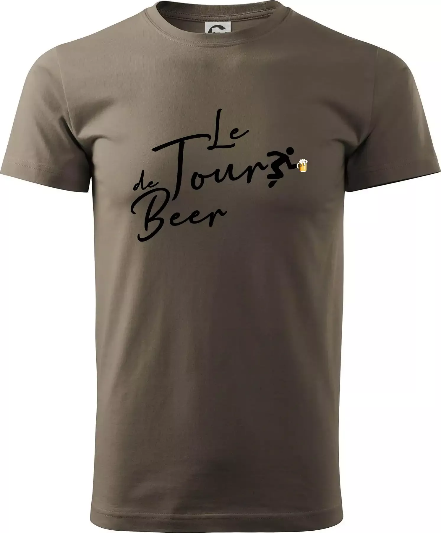 Le tour de beer - Klasické pánské triko vyšší gramáže - XL ( Army )