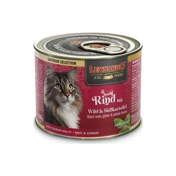 Krmivo pro kočku Leonardo Superior Selection Hovězí se zvěřinou a sladkými bramborami balení 200 g - od psiskoty.cz