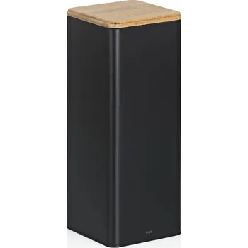 Dóza na potraviny KELA Dóza na potraviny skladovací Kiril kovová černá 11,5x11,5x29,0cm 3,0l KL-17890