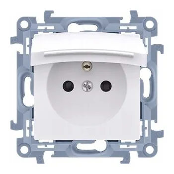 Elektrická zásuvka Simon 10 CGZ1BU.01/11 vodotěsná zásuvka s víčkem