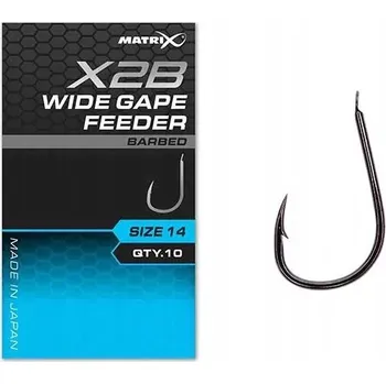 Matrix X2B Wide Gape Feeder 14 protihrotých Háčky