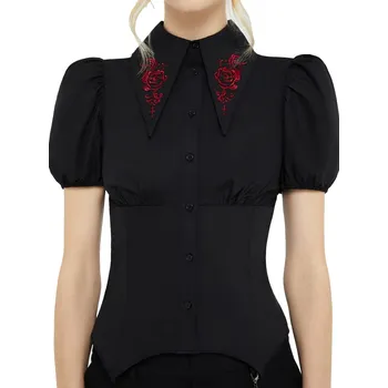 Dámská košile košile dámská KILLSTAR - Rose's Despair - Black - 4XL