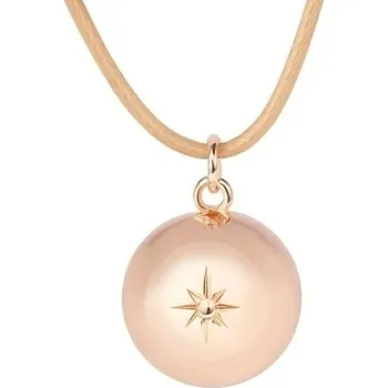 Módní doplněk Dlouhý dámský náhrdelník s pozlacenou rolničkou Astra ASM20 Mummy Bell