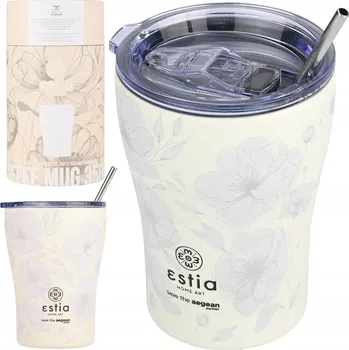 Termoska Termohrnek nepropustný termoska na kávu, čaj se slámkou 350 ml