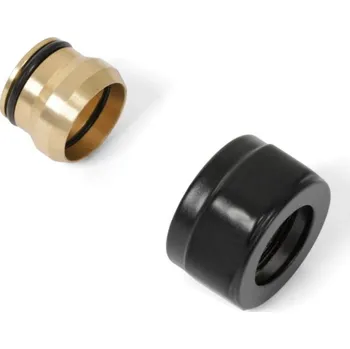 Hlavice pro radiátor Terma šroubení GW M22x1,5–Ø15 na měděné trubky Černá matná