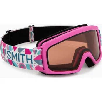 Dětské lyžařské brýle Smith Rascal Jr vivid pink hearts/rc36