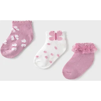 Dětské ponožky Mayoral 3-pack 10874.4D.Baby.PPYA růžová 30X, vel. 21/22