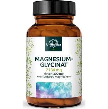Unimedica Magnesium Bisglycinate 300 mg – chelátová forma, 180 kapslí