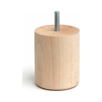 Nábytkové kování NÁBYTKOVÁ NOHA 68X80 DŘEVĚNÝ BUK CYLINDR FORMA