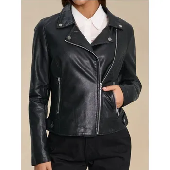 Dámská casual bunda Sinsay - Bunda křivák z eko kůže - sříbrná - 6570J-SLV - 6570J-SLV-XXS