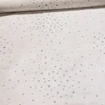 Ubrus PVC s textilním podkladem 25V/02 modré kytičky na béžovém žíhání, š.140cm (metráž)