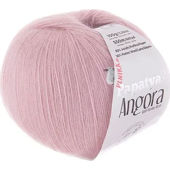 Příze Příze Angora Merino, 4420, světle růžová