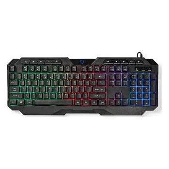 Klávesnice Nedis GKBD110BKUS herní USB podsvícená membránová klávesnice