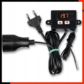 Termostat Elektronický termostat 230V - Regulátor teploty se zásuvkou a vidlicí