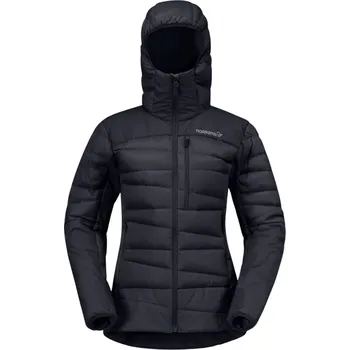 Dámská péřová bunda Norrona falketind down750 Zip Hood Velikost: L / Barva: černá