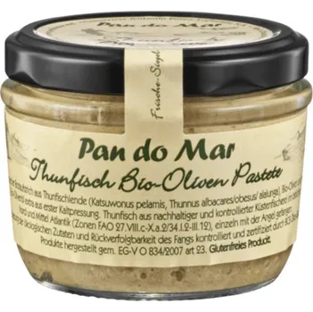 Hotové jídlo Pan do Mar Tuňákové paté s olivami 125 g bio BIO Množství: 1 ks