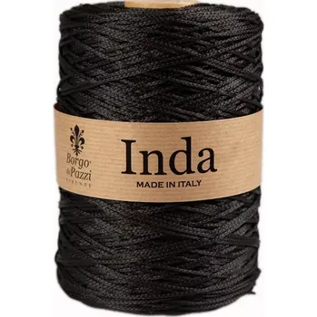 Příze Borgo de Pazzi Inda 5 Černá (Špagátová příze Inda 5 Nero)
